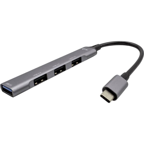 i-tec I-TEC USB-C Metal HUB 4 Port passive USB-combi-hub Meerdere kleuren