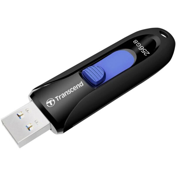 Transcend JetFlash® 790 USB-stick 256 GB Zwart, Blauw TS256GJF790K USB-A 3.1 Gen 1