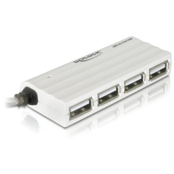 Delock 87445 USB 2.0-hub 4 poorten Wit