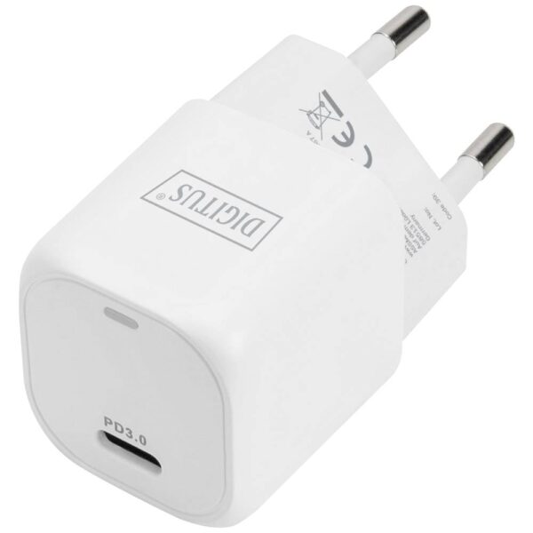 Digitus DA-10060 USB-oplader 20 W 1x USB-C USB PD Wit Binnen