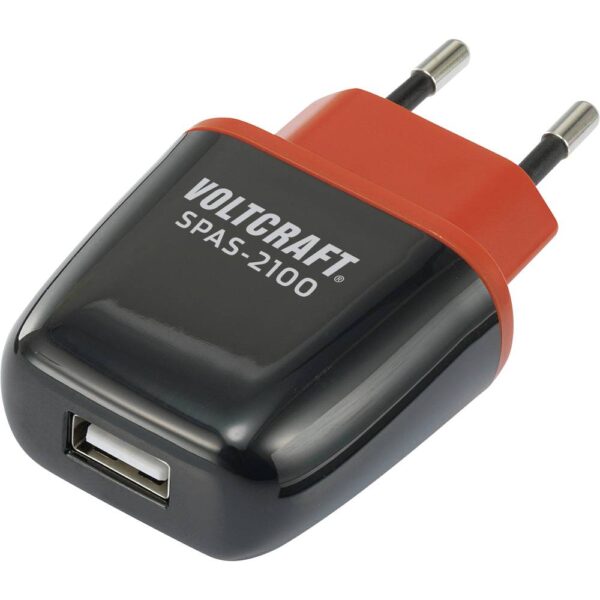 VOLTCRAFT SPAS-2100 USB-oplader 10.5 W 1x USB-A Zwart, Rood Binnen Automatische detectie