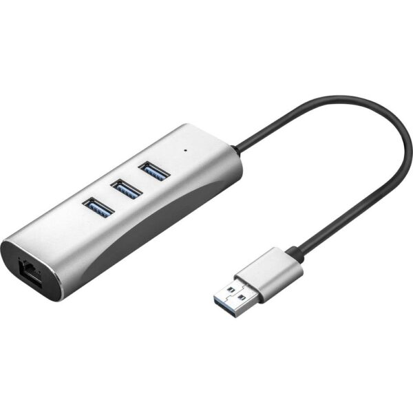 VALUE USB 3.2 Gen 1 naar Gigabit Ethernet Converter + 3 poorts USB hub