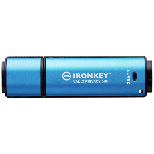 Kingston IronKey Vault Privacy 50 Series USB-stick 256 GB Blauw IKVP50C/256GB USB-C