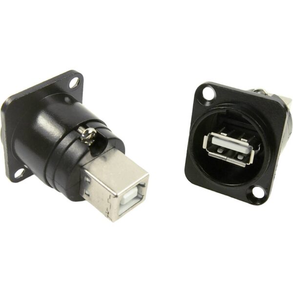 Cliff CP30114 XLR-adapter USB-A-bus naar USB B Adapter, inbouw 1 stuk(s)