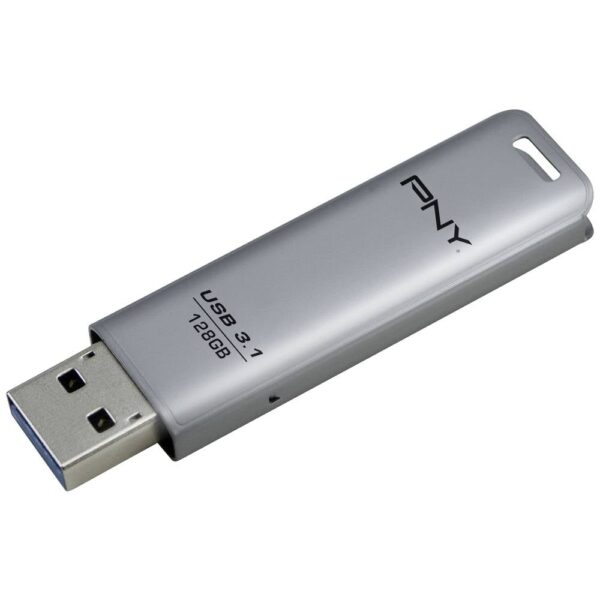 PNY Elite Steel USB-stick 128 GB Zilver FD128ESTEEL31G-EF USB-A 3.1 Gen 1