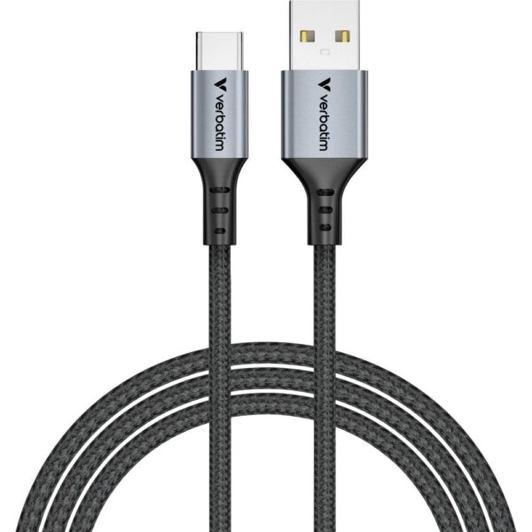 Verbatim Mobiele telefoon Kabel [1x USB-A-stekker - 1x USB-C stekker] 1.2 m USB-C, USB-A Met snellaadfunctie
