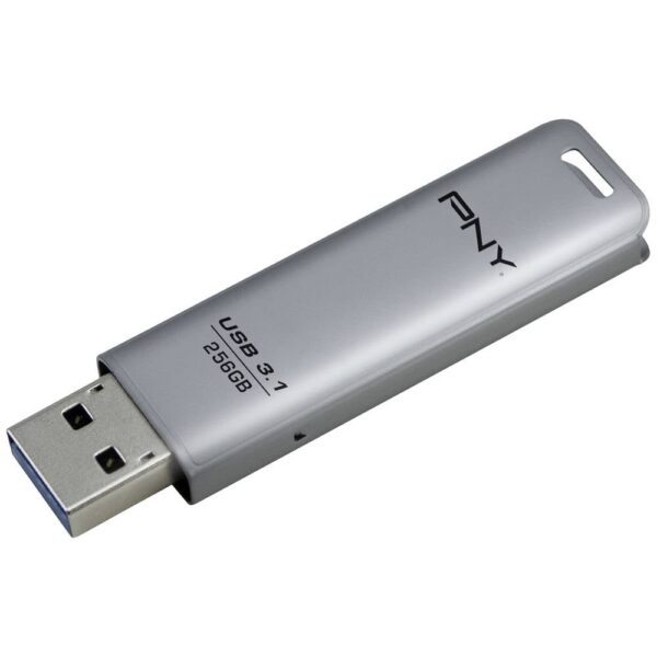 PNY Elite Steel USB-stick 256 GB Zilver FD256ESTEEL31G-EF USB-A 3.1 Gen 1