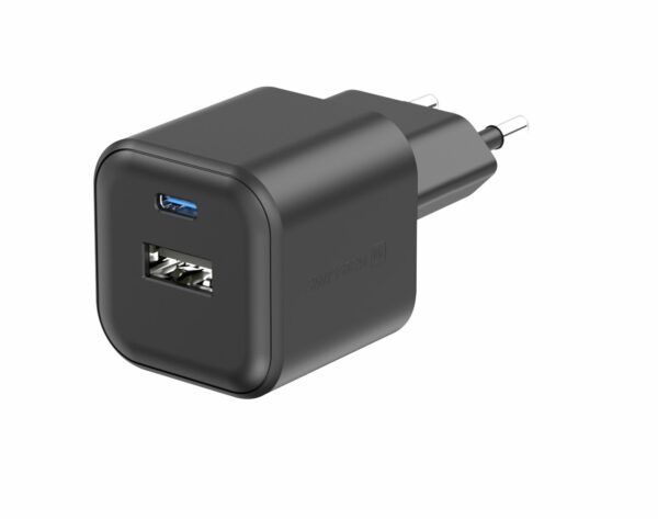 Swissten Swissten USB-C Snellader - 2 poorten - GaN technologie - 35W - Zwart