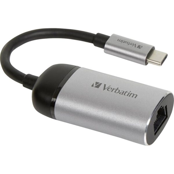 Verbatim USB-C Adapter [1x USB-C stekker - 1x RJ45-bus] 49146 0.10 m