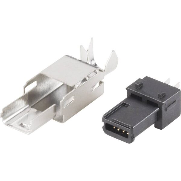 BKL Electronic 10120251 10120251 Mini-USB stekker 2.0 Stekker, recht Mitsumi USB-B 1 stuk(s)