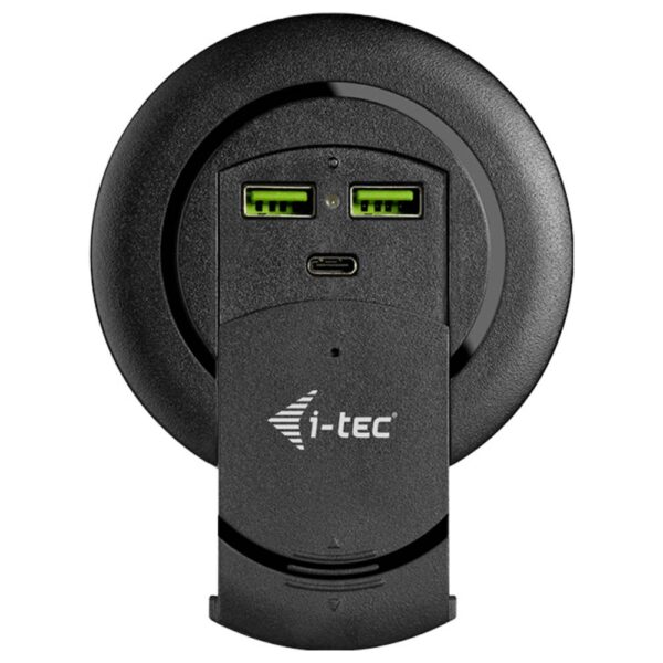 i-tec I-TEC Built-in Desktop Fast Charger USB-oplader 96 W 2x USB-A, 1x USB-C Quick Charge 3.0, USB PD Zwart Binnen