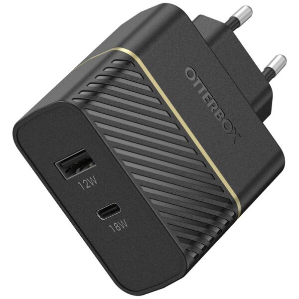 Otterbox Premium Fast Charge Wall Charger (Propack) USB-oplader 30 W 1x USB-A, 1x USB-C USB PD Zwart Snellader