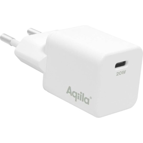 Aqiila W1 USB-oplader 20 W 1x USB-C Wit Binnen
