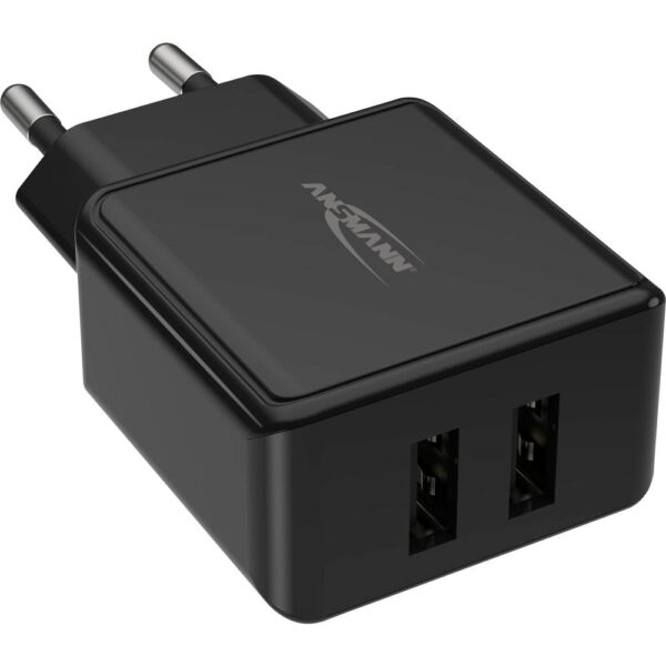 Ansmann HomeCharger HC212 USB-oplader 12 W 2x USB-A Zwart Binnen