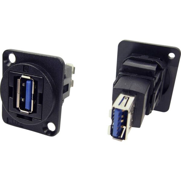 Cliff CP30205N CP30205N XLR-adapter USB 3.0-A-bus naar USB 3.0 A-bus Adapter, inbouw 1 stuk(s)