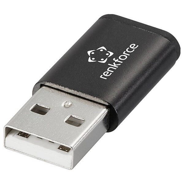 Renkforce USB-DataBlocker Adapter [1x USB-A-stekker - 1x USB-C bus] RF-6615904