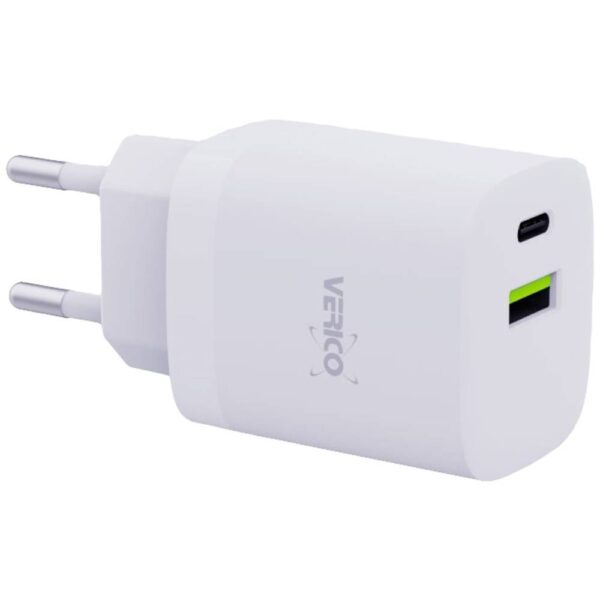 Verico Mojo 30W GaN 2 USB-oplader 30 W 1x USB-A, 1x USB-C Wit Binnen