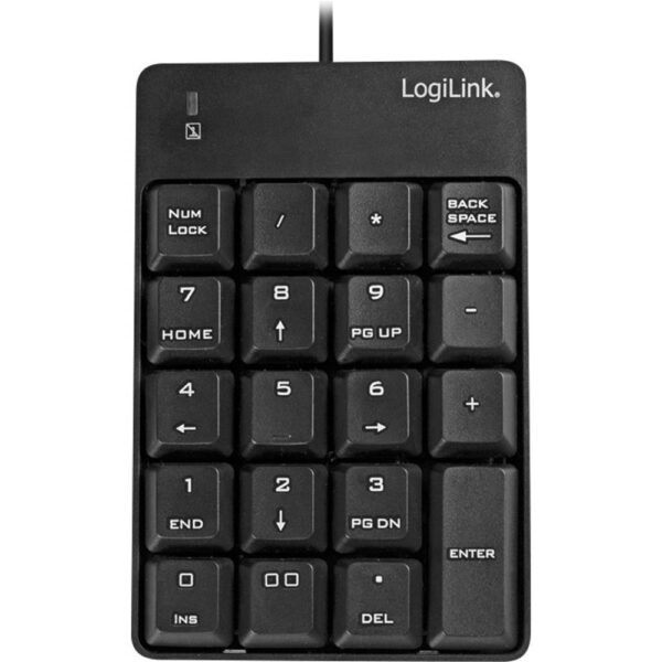 LogiLink ID0184 USB Numeriek toetsenbord Zwart