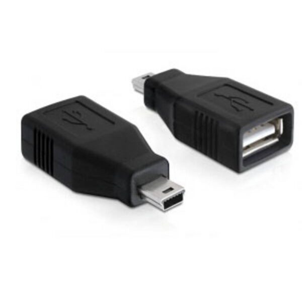 Delock USB 2.0 Adapter [1x Mini-USB - 1x USB 2.0 bus A] 65277