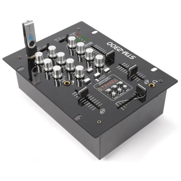 Skytec STM-2300 Mixer 2-Kanaals met USB/MP3-speler