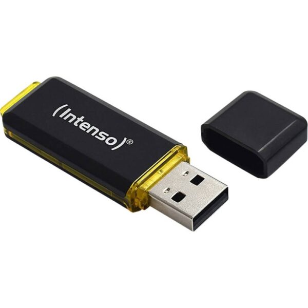 Intenso High Speed Line USB-stick 128 GB Zwart, Geel 3537491 USB-A 3.2 Gen 2