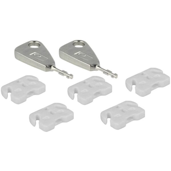 Delock 20648 USB-A-poortslot Set van 5 stuks Wit Incl. 2 sleutels
