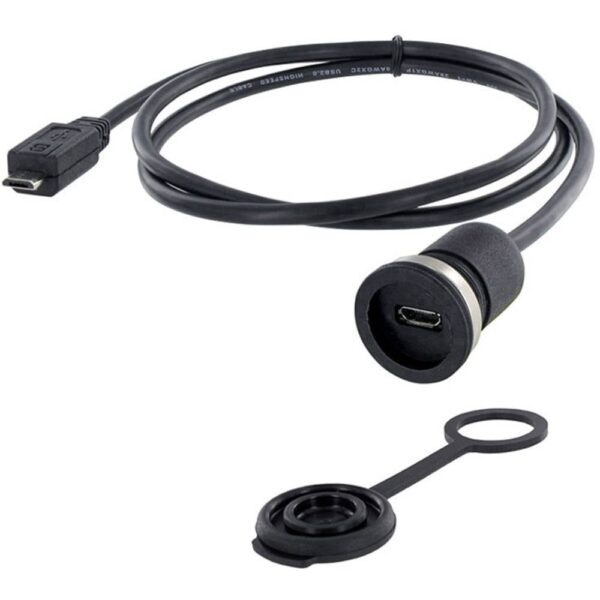 encitech Encitech 1310-1013-01 USB 2.0 bus Micro-B Chassisbus, inbouw M16 1 stuk(s)