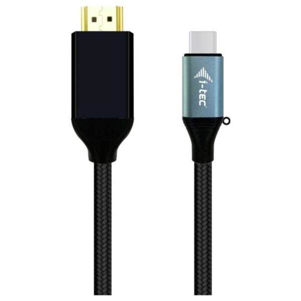 i-tec C31CBLHDMI60HZ2M USB-C-displaykabel Aansluitkabel USB-C stekker, HDMI-A-stekker 2 m Zwart