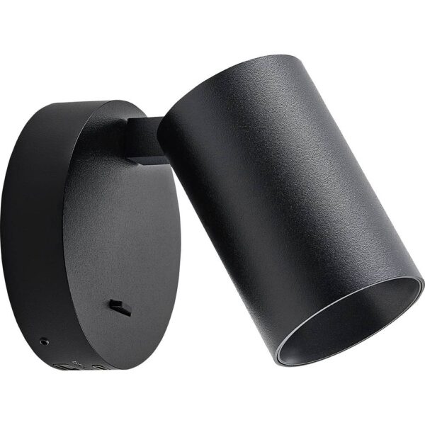 Deko Light Can Tilt rund USB, 1x 7,5 W GU10, Schwarz 341336 Wandopbouwarmatuur GU10 7.5 W Zwart