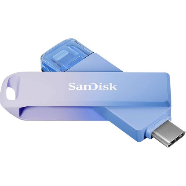 SanDisk Creator Phone Drive USB-stick Retail 256 GB Blauw, Lilac Purple SDIXD0N-256G-GN6TP USB-C 3.2 Gen 1, Apple Lightning