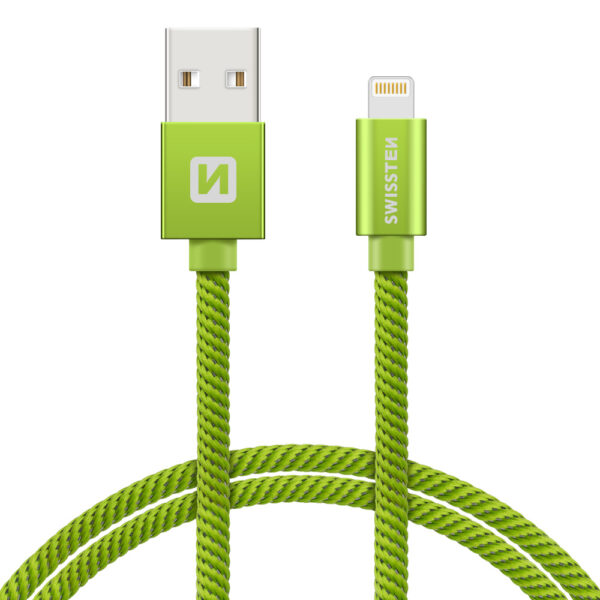 Swissten Swissten Lightning naar USB Kabel 1.2M Groen