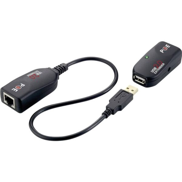 LogiLink UA0207 Extender (verlenging) USB-A 2.0 Via netwerkkabel RJ45 50 m
