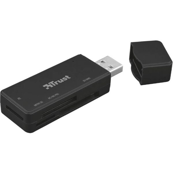 Trust Nanga USB 3.1 Externe geheugenkaartlezer USB-A 2.0 Zwart