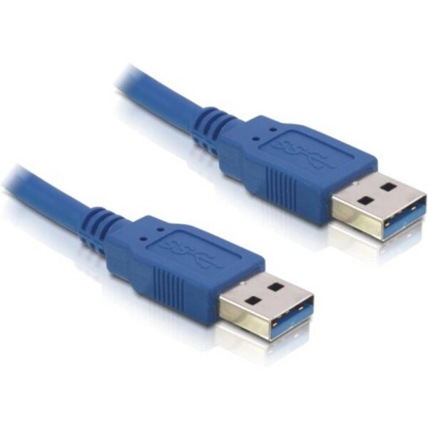 Delock USB-kabel USB 3.0 USB-A stekker, USB-A stekker 1.50 m Blauw 82430