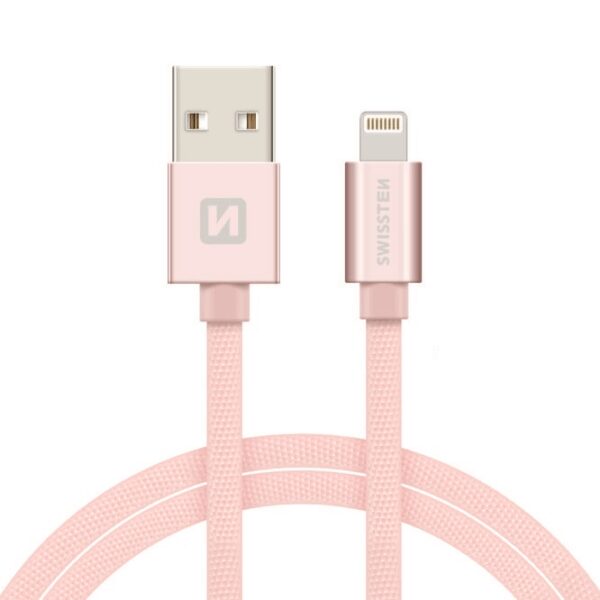 Swissten Swissten Lightning naar USB kabel - Apple Gecertificeerd - 2M - Roze