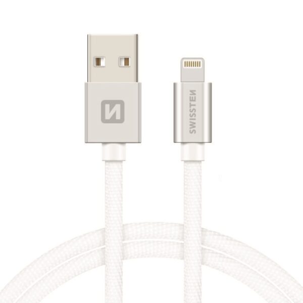 Swissten Swissten Lightning naar USB kabel - Apple Gecertificeerd - 2M - Zilver