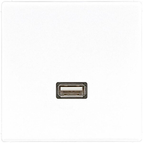 Jung MALS1122WW Wandcontactdoos met USB Inzetstuk LS 990, LS design, LS plus Alpine-wit 1 stuk(s)