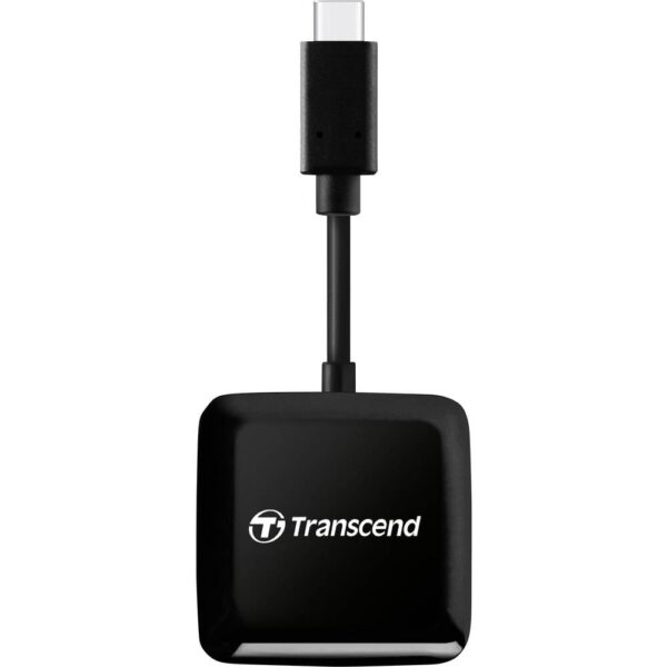 Transcend TS-RDC3 Externe geheugenkaartlezer USB-C Zwart