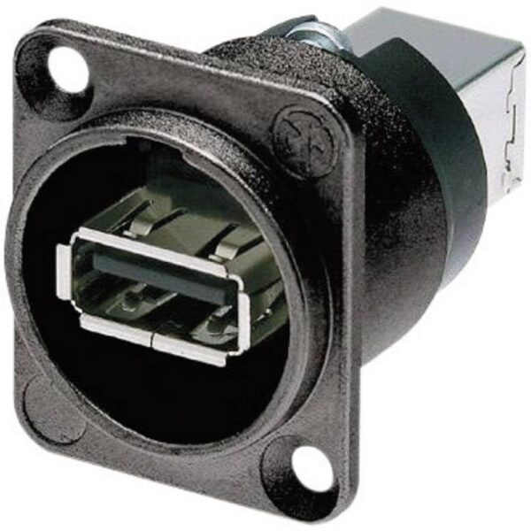 Neutrik NAUSB-W-B NAUSB-W-B Omkeerbare USB-adapter 2.0 Bus, inbouw Doorvoer 1 stuk(s)