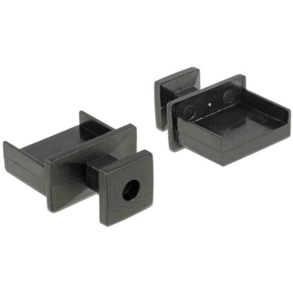 Delock 64009 64009 Delock 64009 stekkerzekering USB type A zwart 10 stuks 1 stuk(s)