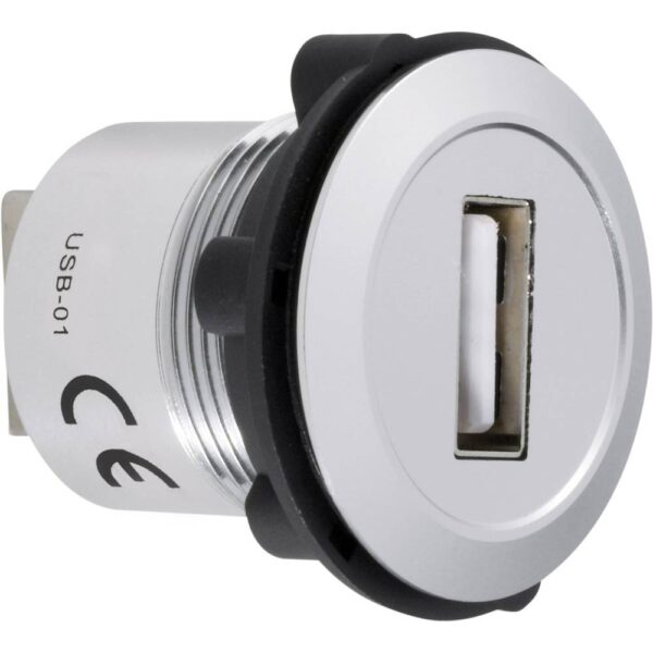 TRU COMPONENTS USB-01 USB-inbouwbus 2.0 Bus, inbouw USB-bus type A naar USB-bus type A Inhoud: 1 stuk(s)
