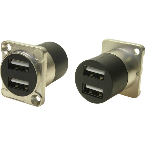 Cliff CP30085 USB2.0 A-A FT METAL CSK Adapter 1 stuk(s)