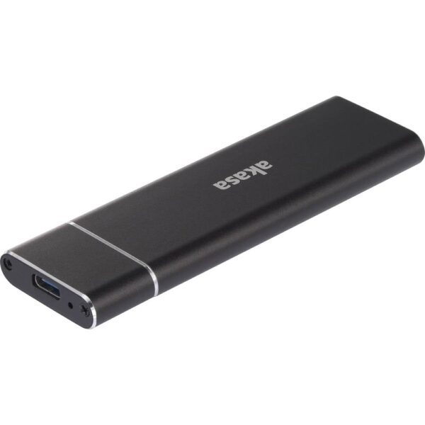 Akasa AK-ENU3M2-02 M.2 SSD-behuizing USB-C 3.1 Gen 2 10 GBit/s M.2 SATA 2230, 2242, 2260, 2280 AK-ENU3M2-02