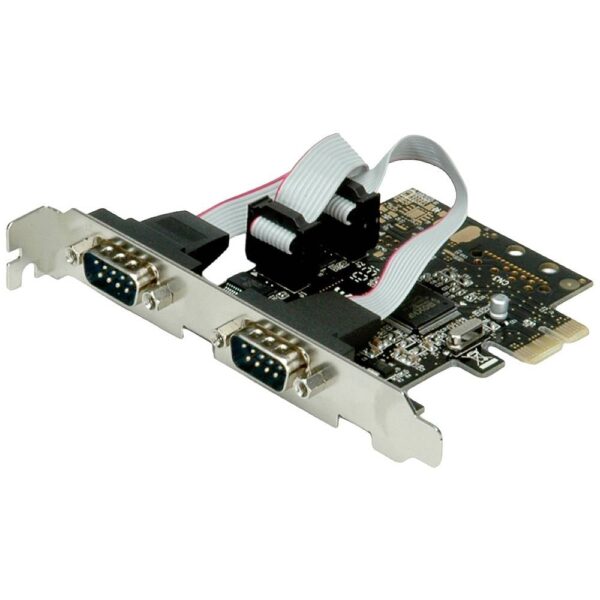 VALUE PCI-Express Kaart, Serieel RS232, D-Sub 9, 2 Poorts