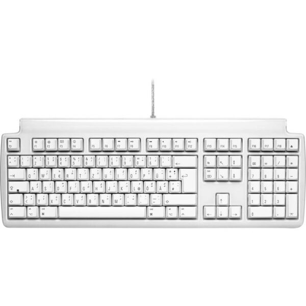 Matias FK302-DE Tactile Pro Toetsenbord USB QWERTZ, Duits, Macintosh Wit USB-hub, Afneembare kabel