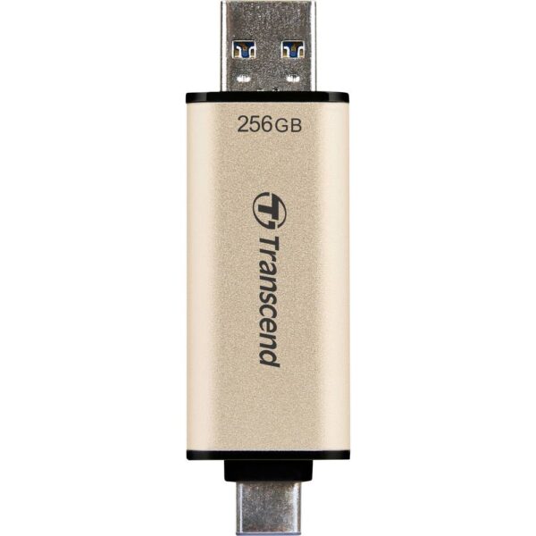 Transcend JetFlash 930C USB-stick 256 GB Goud TS256GJF930C USB-A 3.2 Gen 1, USB-C