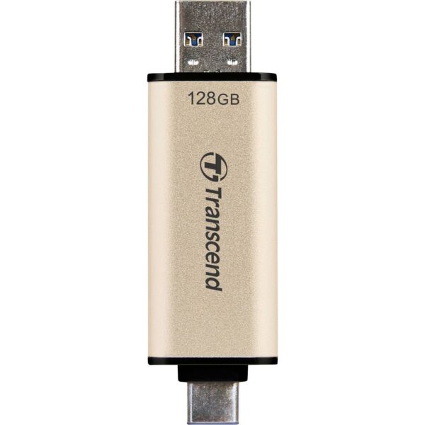 Transcend JetFlash 930C USB-stick 128 GB Goud TS128GJF930C USB-A 3.2 Gen 1, USB-C