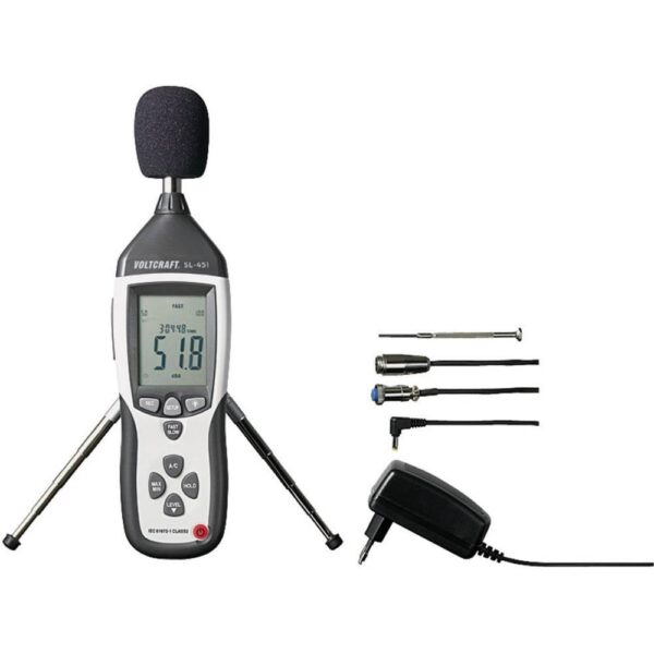 VOLTCRAFT SL-451 Decibelmeter 30 - 130 dB 31.5 Hz - 8 kHz USB