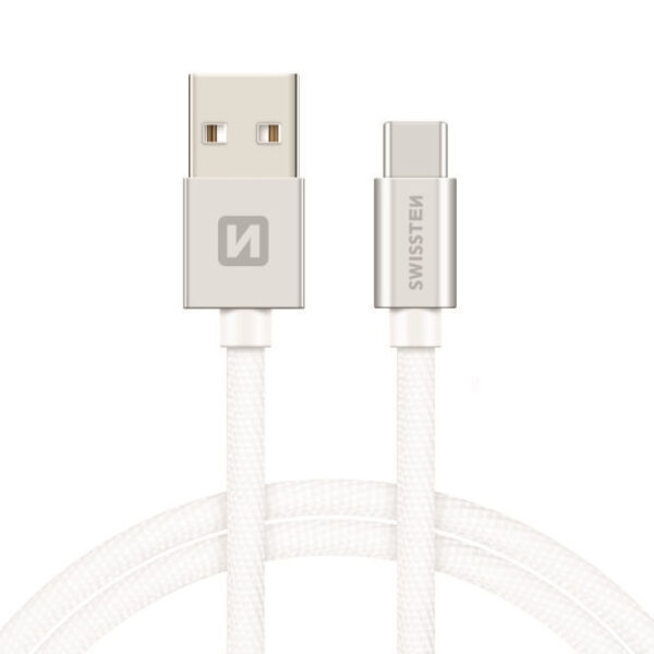 Swissten Swissten USB-C naar USB-A Kabel 2M Zilver