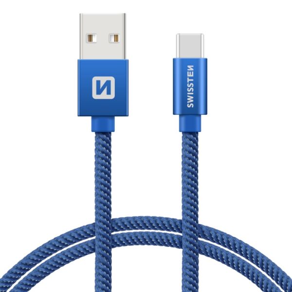 Swissten Swissten USB-C naar USB-A Kabel 2M Blauw